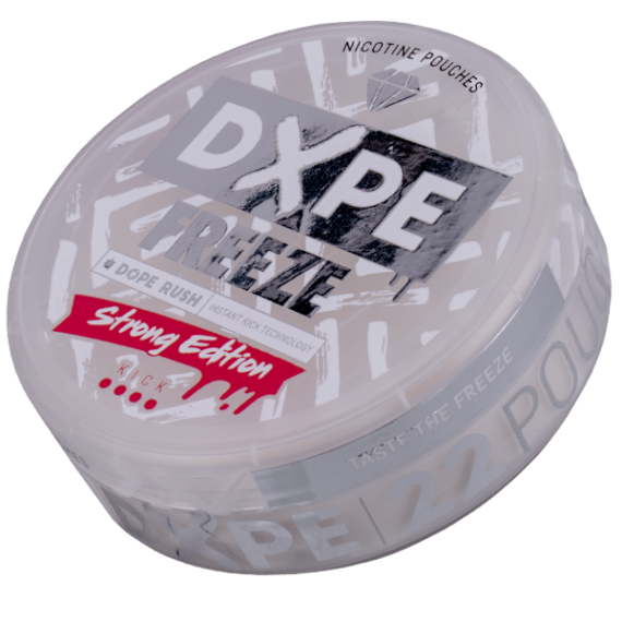 Dxpe Freeze Strong Edition All White Portion Snusdosa liggande portioner