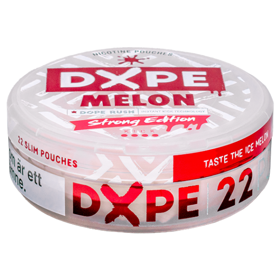 Dxpe Melon Strong Edition All White Slim Portionssnus Nytt namn från Dope