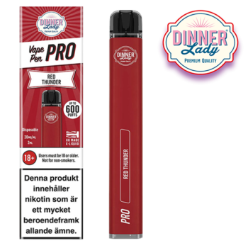 Dinner Lady Vape Pen Pro Red Thunder 20 mg