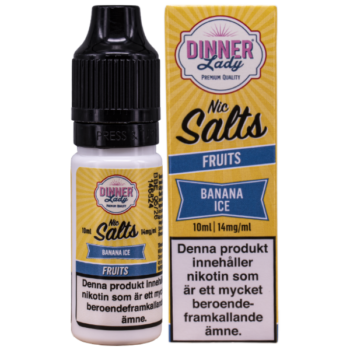 Dinner Lady Salt Banana Ice 14 mg e-juice