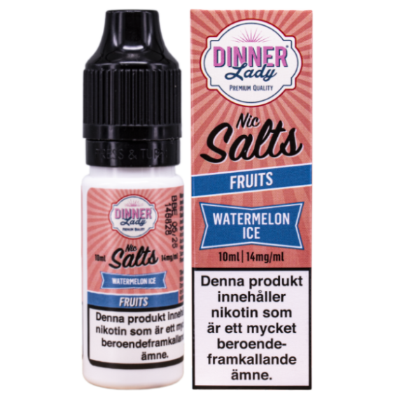 Dinner Lady Salt Watermelon Ice 14 mg e-juice