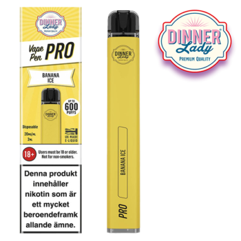 Dinner Lady Vape Pen Pro Banana ice 20mg