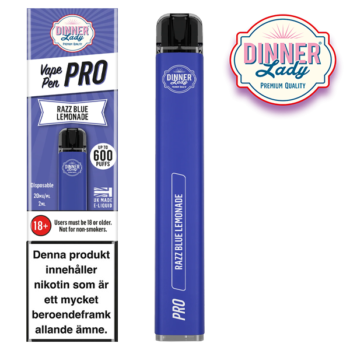 Dinner Lady Vape Pen Pro Razz Blue Lemonade 20 mg