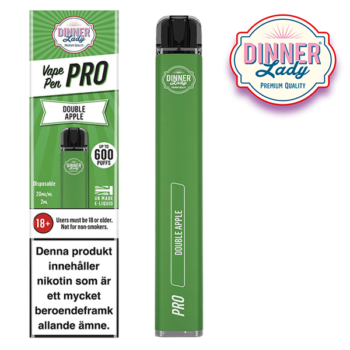 Dinner Lady Vape Pen Pro Double Apple 20 mg