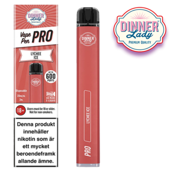 Dinner Lady Vape Pen Pro Lychee Ice 20 mg