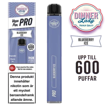 Dinner Lady Vape Pen Pro Blueberry Ice 20 mg