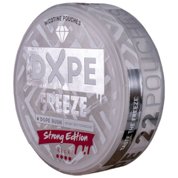 Dxpe Freeze Strong Edition All White Portion Snusdosa