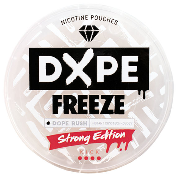 Dxpe Freeze Strong Edition All White Portion Snusdosans lock