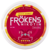 Frökens Nikotin Juicy Burst Slim Portion framsidan på locket