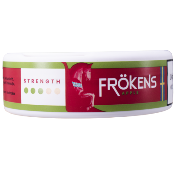 Frökens Nikotin Apple Slim Portion – Kortsidan