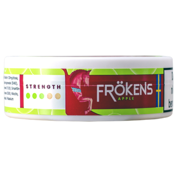 Frökens Nikotin Apple Slim All White Portion – Kortsidan