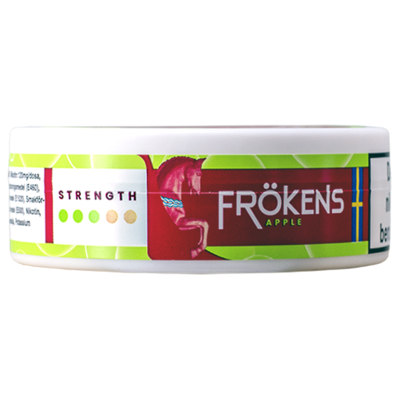 Frökens Nikotin Apple Slim All White Portion – Kortsidan