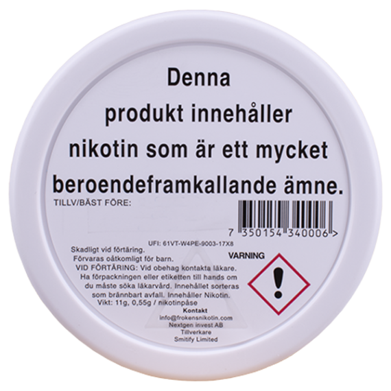 Frökens Nikotin Coconut Slim Portion - Innehållsförteckning