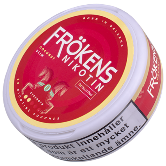 Frökens Nikotin Coconut Slim Portion - Liggande profil