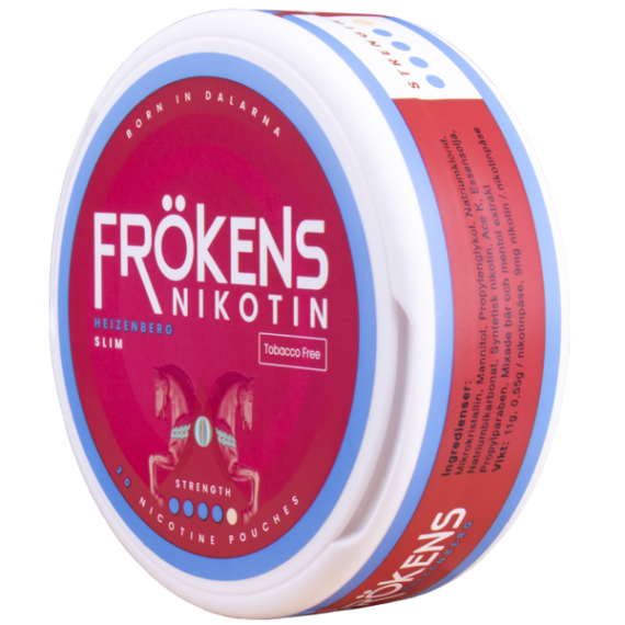 Frökens Nikotin Heizenberg Slim Portion - Framsidan från sidan