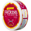 Frökens Nikotin Juicy Burst Slim Portion - Framsidan från sidan