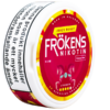 Frökens Nikotin Juicy Burst Slim Portion - Framsidan från sidan