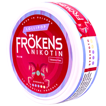 Frökens Nikotin Lollipop All White Slim Portion