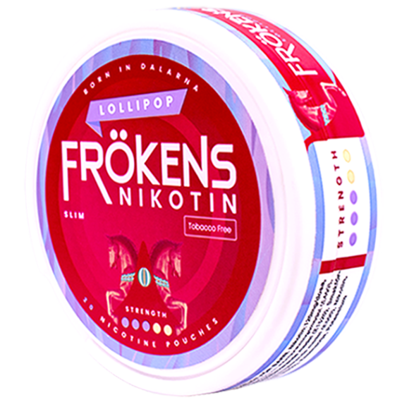 Frökens Nikotin Lollipop All White Slim Portion