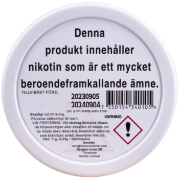 Frökens Nikotin Red Berries Slim Portion – Innehållsförteckning