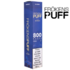 Frökens Puff 800 Blueberry 20 mg lila vapeförpackning