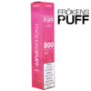 Frökens Puff 800 Strawberry 20 mg rosa vapeförpackning