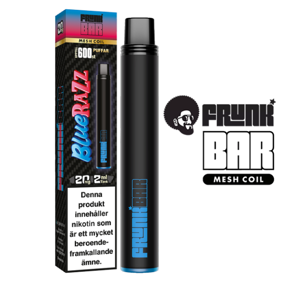 Frunk Bar Mesh Coil Blue Razz 20 mg