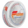 Fuzion Taurin Caffeine Boost. Sidan av snusdosan i profil