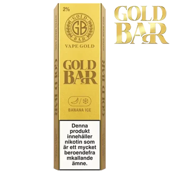 Gold Bar Mesh Banana Ice 20 mg Vapeförpackning