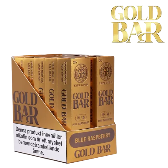 Gold Bar Mesh Blue Raspberry 20 mg 10-pack