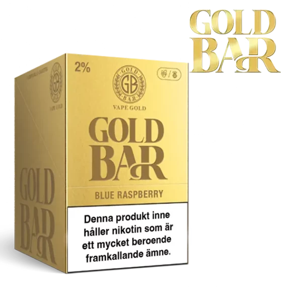 Gold Bar Mesh Blue Raspberry 20 mg 10-pack