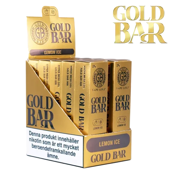 Gold Bar Mesh Lemon Ice 20 mg säljs i 10-pack