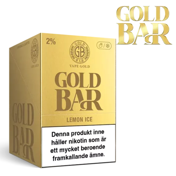 Gold Bar Mesh Lemon Ice 20 mg 10-pack