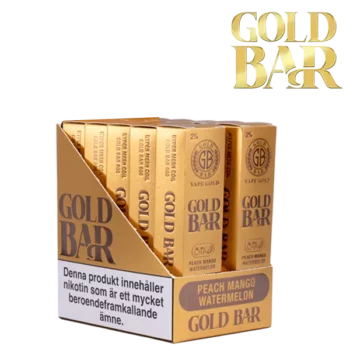 Gold Bar Mesh Peach Mango Watermelon 20 mg 10-pack