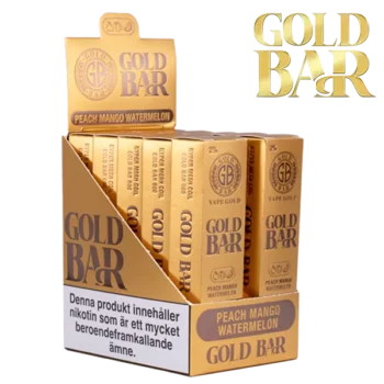 Gold Bar Mesh Peach Mango Watermelon 20 mg säljs i 10-pack