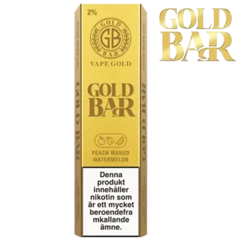 Gold Bar Mesh Peach Mango Watermelon 20 mg Vapeförpackning