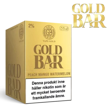 Gold Bar Mesh Peach Mango Watermelon 20 mg 10-pack