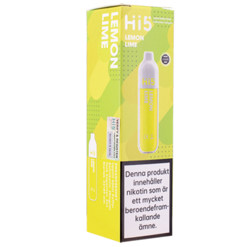 Hi5 Lemon Lime 20 mg gul vapeförpackning