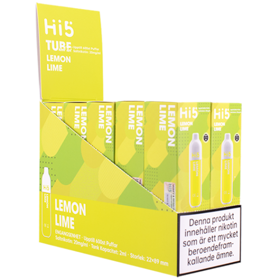 Hi5 Lemon Lime 20 mg 10-pack