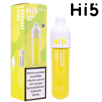 Hi5 Lemon Lime 20 mg engångsvape i förpackning