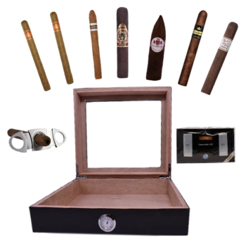 Humidor med glaslock - Startset