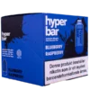 Ett tiopack av Hyper Bar Blueberry Raspberry är gjord av tjockt papper