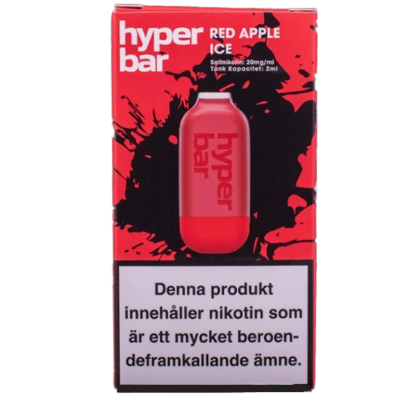 Hyper Bar Red Apple Ice styckförpackning