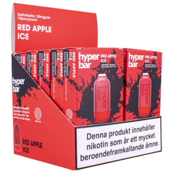 Hyper Bar Red Apple Ice 20mg tiopack e-cigaretter