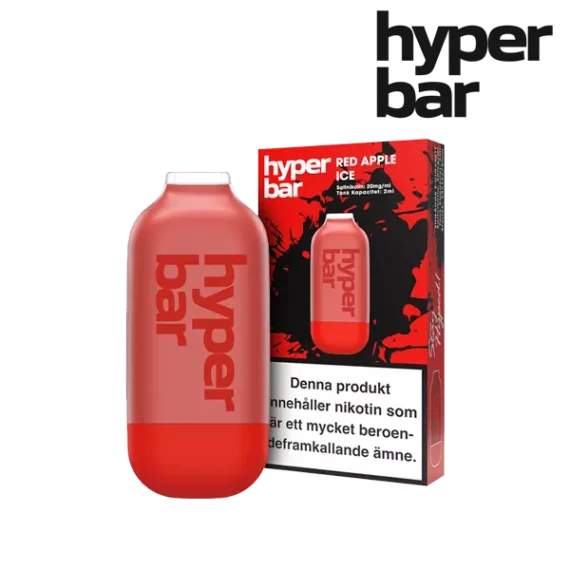 Hyper Bar Mesh Red Apple Ice 20 mg engångsvape förpackning