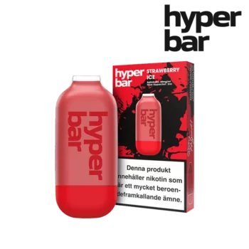 Hyper Bar Mesh Strawberry Ice 20 mg engångsvape förpackning