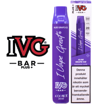 IVG Bar Plus+ Aloe Grape Ice 20mg