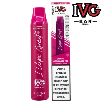 IVG Bar Plus+ Berry Lemonade Ice 20 mg