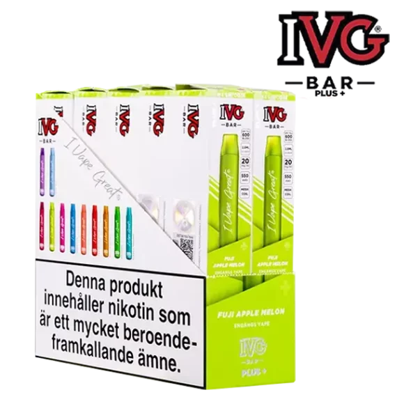 IVG Bar Plus+ Fuji Apple Melon 20 mg 10-pack