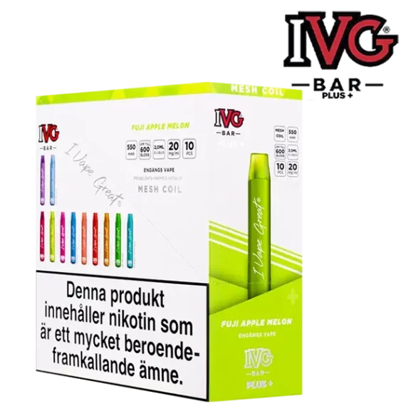 IVG Bar Plus+ Fuji Apple Melon 20 mg 10-pack